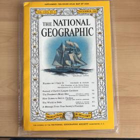 (从美国发货)national geography美国国家地理1959年12月俄罗斯，新几内亚，巴厘岛，玩偶等含亚洲地图