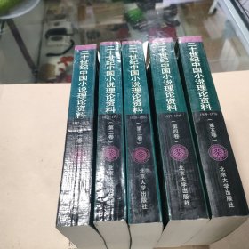 私藏好品《二十世纪中国小说理论资料》全五册 北京大学出版社1997年一版一印