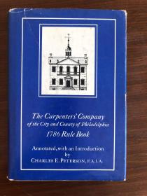 the carpenters company of the City and county of Philadelphia ，1786 rule book