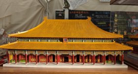 典藏版 故宫太和殿紫禁城 皇家建筑 木制拼插玩具模型