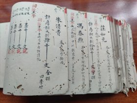 (宁波慈城文献）清 同治《房租总清账本》 一厚册(品相如图自定）(开设丽源洋药店 鄞县 陈雨久三藩节制门内)(严来顺剃头店) (炎帝会祀屋)(便种佃人 司徒岳瑞 奉化县人)(柳山重阳会祀地 本城竺巷口东首)等