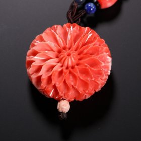 砗磲牡丹花吊坠
