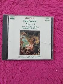 光盘一张 NAXOS  MOZART：FLute Quartets  Nos.1-4