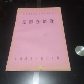 电影完成台本：民主德国黑白宽银幕故事片《裸露在狼群》，