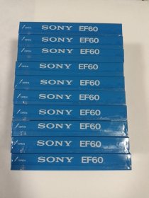 磁带：SONY EF60空白磁带全新未拆封共10盒 多单合并运费