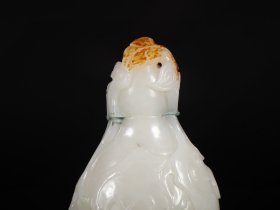 旧藏精品回流 和田玉籽料福禄鼻烟壶