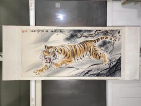 著名画家陈钢作品，画芯尺寸133X64㎝厘米，保老保真。