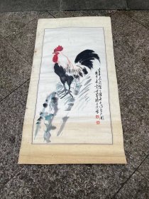 湖南美协主席杨应修的书画作品一副，长61厘米宽33厘米，卖5千元。