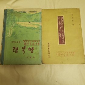 朝鲜文 岺北土地 朝鲜文 对李朝文学史的发展和诸形式的考察（两本合售）