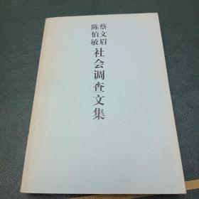 蔡文眉 陈伯敏社会调查文集