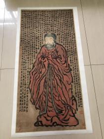 金农  作品《佛陀像》高清艺术微喷宣纸复制55x105厘米