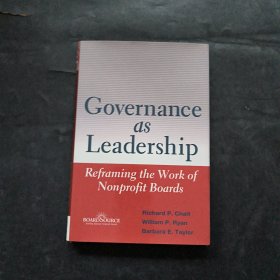 GovernanceasLeadership:ReframingtheWorkofNonprofitBoards