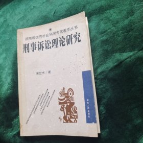 刑事诉讼理论研究
