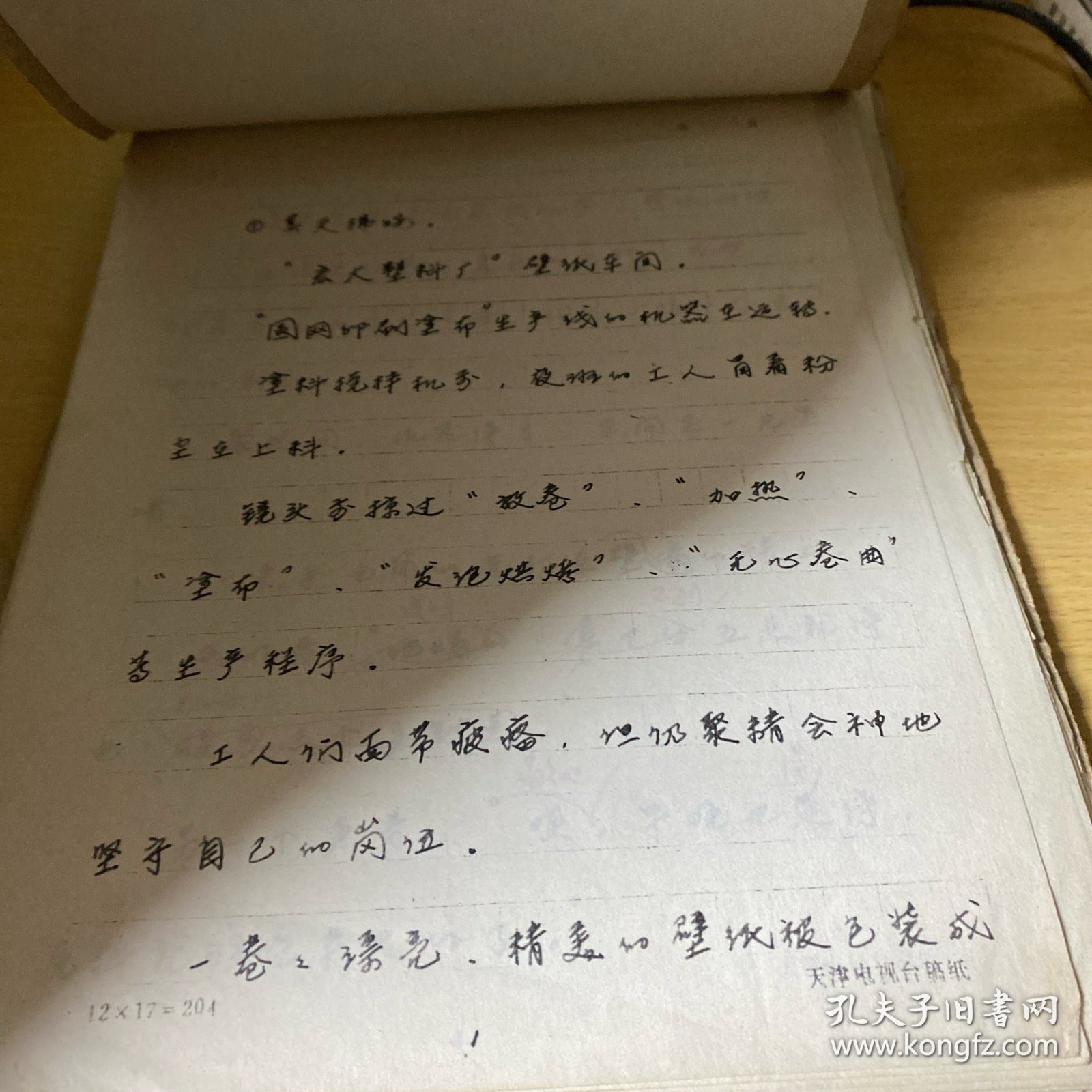 电视剧 酸甜苦辣有一天  手写稿