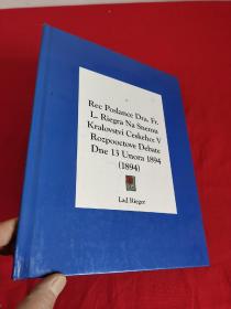 Rec Poslance Dra. Fr. L. Riegra Na Snemu Kralovstvi Ceskeho: V Rozpooctove Debate Dne 13 Unora 1894 (1894) （大16开，硬精装） 【详见图】