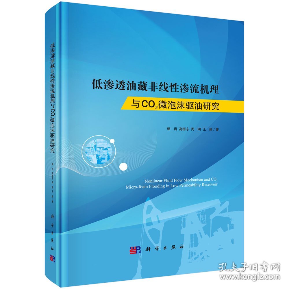 现货 低渗透油藏非线性渗流机理与CO2微泡沫驱油研究 郭肖 等 科学出版社