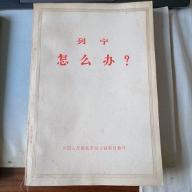 怎么办？（人民出版社出版，1971年11月北京，中国人民解放军战士出版社翻印，年代久远，品相见图片）