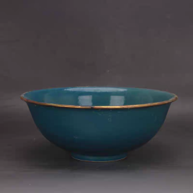 柴窑描金刻字碗
