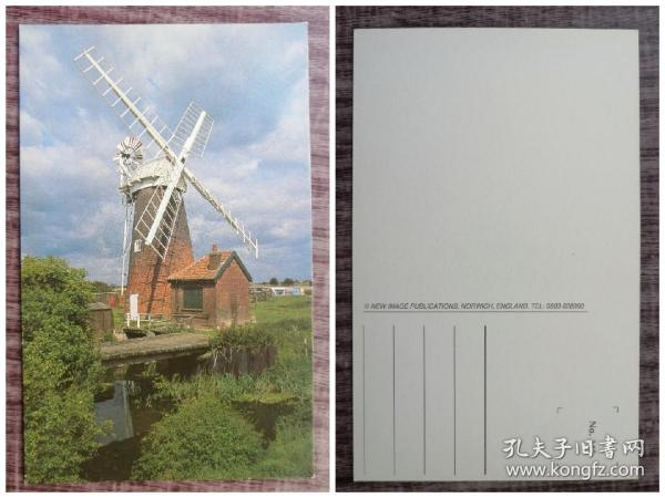外国明信片，英国原版，诺里奇风光，品如图