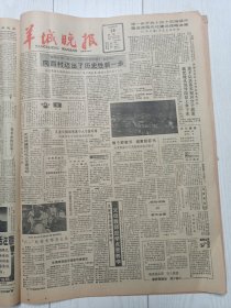 羊城晚报1984年5月28日，向西村迈出了历史性新一步，盆花雏鸡谭涤非，