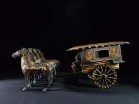 旧藏—铜器错金"马拉车"

规格:长80cm宽33cm高28cm重24.2斤