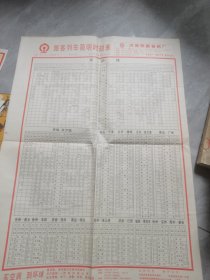 旅客列车简明时刻表（1997年）