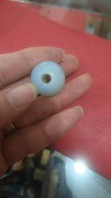 清代琉璃官帽顶珠一个
