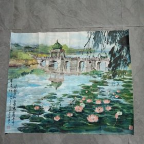 西安建筑科技大学资深教授、水彩画家侯继尧画作一幅（六）