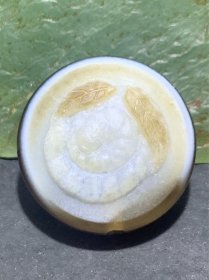 精品药师玛瑙手工雕刻蚕板珠（背云）一颗