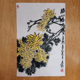 清华美术学院教授中国美协会员著名女花鸟画家庄寿红写意花鸟精品，出版年历保真作品。