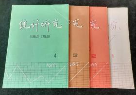 《统计研究》季刊，1985年1-4期