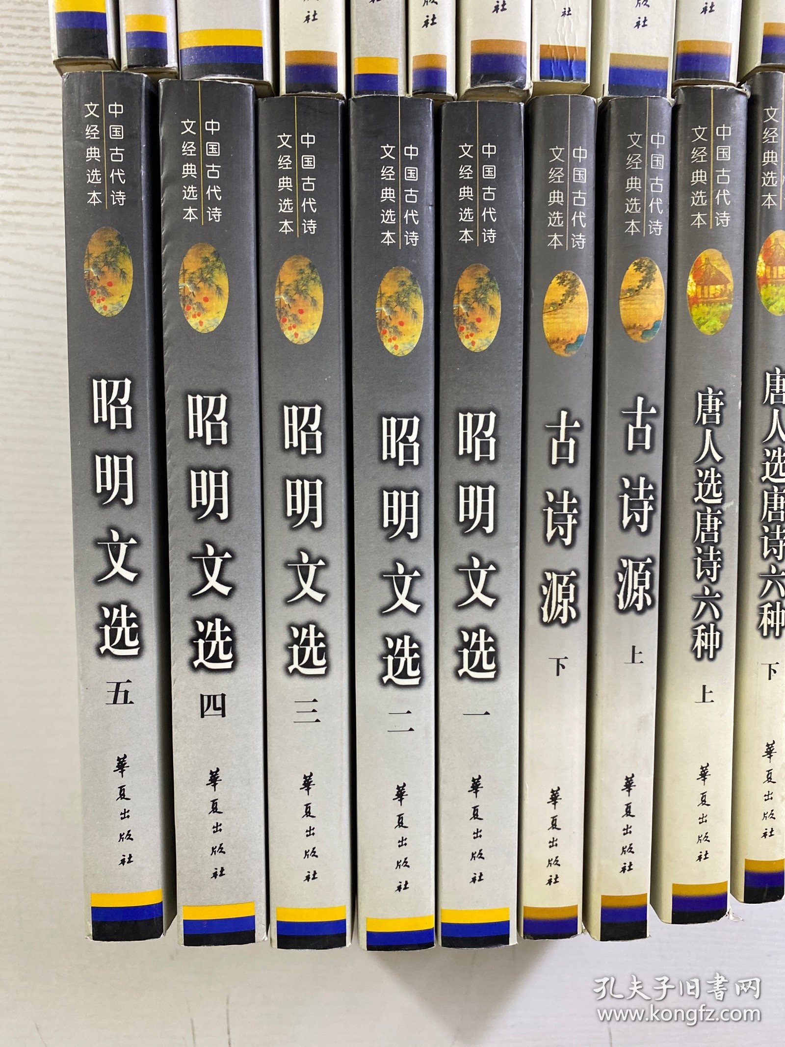 点击查看原图 中国古代诗文经典选本(全24册)昭明文选(全5册)古诗源上下、诗经上下、古文观止上下、玉台新咏上下、唐人选唐诗六种上下、楚辞、六朝文絜、花间集 尊前集 等(正版如图、内页干净)