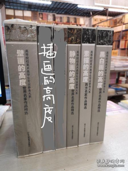 高等院校美术类学生专业参考大系·世界名家作品精选：壁画的高度，静物画的高度，素描的高度，黑白画的高度（四本合售）