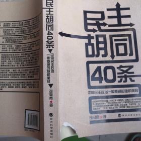 民主胡同40条：中国民主政治一般原理的随机阐释