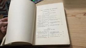 非常罕见：民国9年，1920年，英文原版，精装大开本，wells著作，麦克米伦出版社修订版，世界史纲要上下册全，the outline of history，海量精美黑白彩色插图，极其厚重