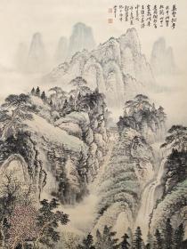 A 李可染 精品纸本山水风景画 画心