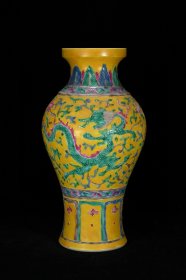 《精品放漏》光绪珐花彩赏瓶——清代瓷器收藏