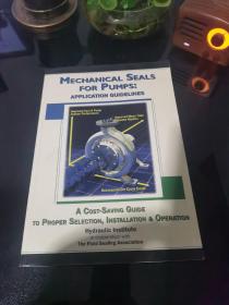 MECHANICAL SEALS  FOR PUMPS:APPLICATION GUIDELINES