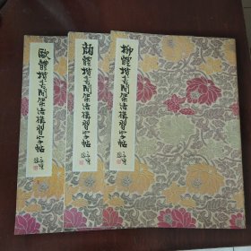 颜体 、柳体、欧体楷书间架结构习字帖(三本)