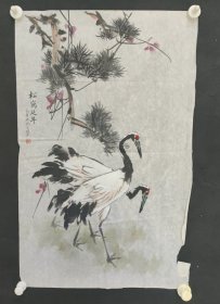 权-希-军旧藏：王元吉作 国画 一幅（纸本软片 钤印尺寸约为70*44厘米） HXTX424138