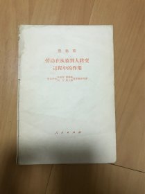 恩格斯：劳动在从猿到人转变过程中的作用