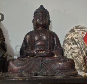 大清铁佛座像