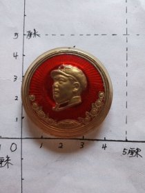毛主席像章（ 有机玻璃塑料 向日葵 地球）