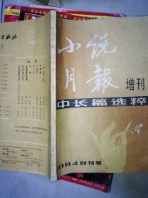 小说月报 增刊 中长篇选粹 创刊号