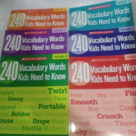 240 Vocabulary Words Kids Need to Know 1-6全6册