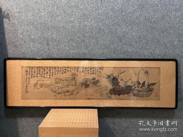 【松冈环翠】 日本画1830 - 1887（天保元〜明治二十）58岁。名正 训，又作光训，字季慎,号莲痴、松石、环水，通称橘四 郎。作州津山（今冈山县）人,后居住于东京。师承五十 岚竹沙。长于山水、花鸟，尤其善画墨莲，被世人誉为 “环翠莲花