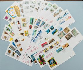 1996年集邮总公司首日封全套，共41枚，含4个型张封 （未含宝鼎无齿）实物拍摄，按图发货。