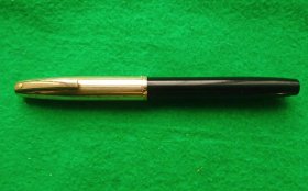 美产犀飞利帝国（SHEAFFER Imperial）黑色半钢14K F嵌入尖钢笔一支