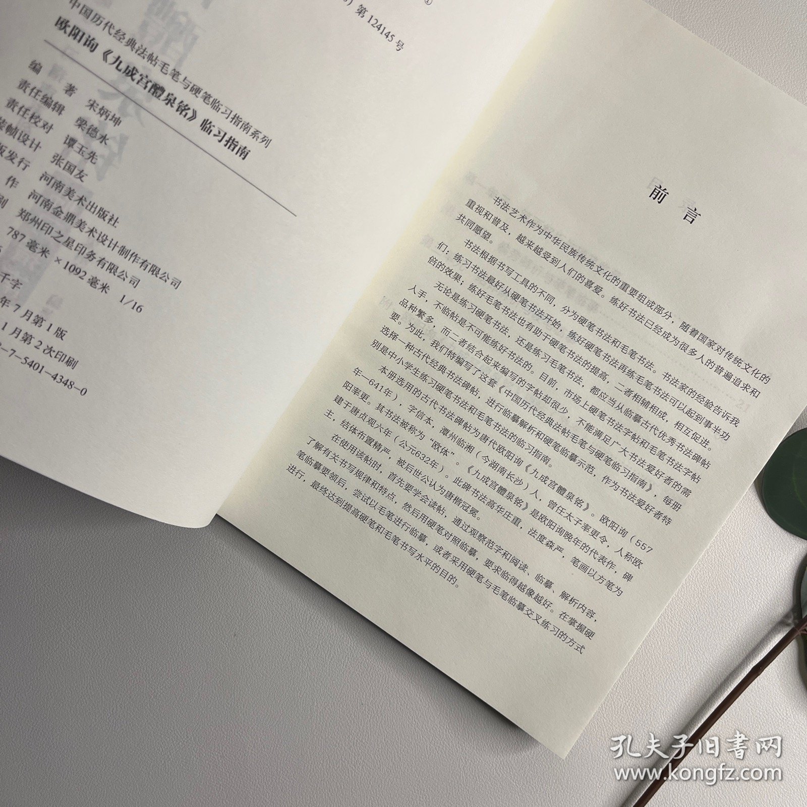 中国历代经典碑帖毛笔硬笔临习指南系列  欧阳询《九成宫醴泉铭》临习指南