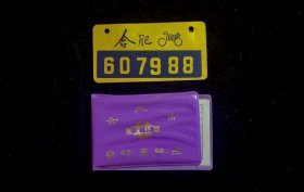 1992年合肥市自行车执照及牌照合售（证照一致）